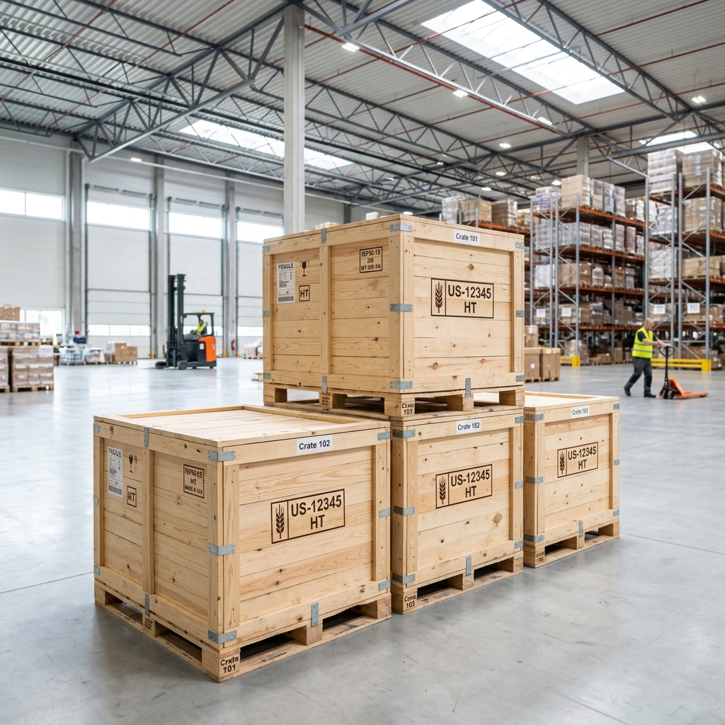 Heavy-duty shipping crates Dubai